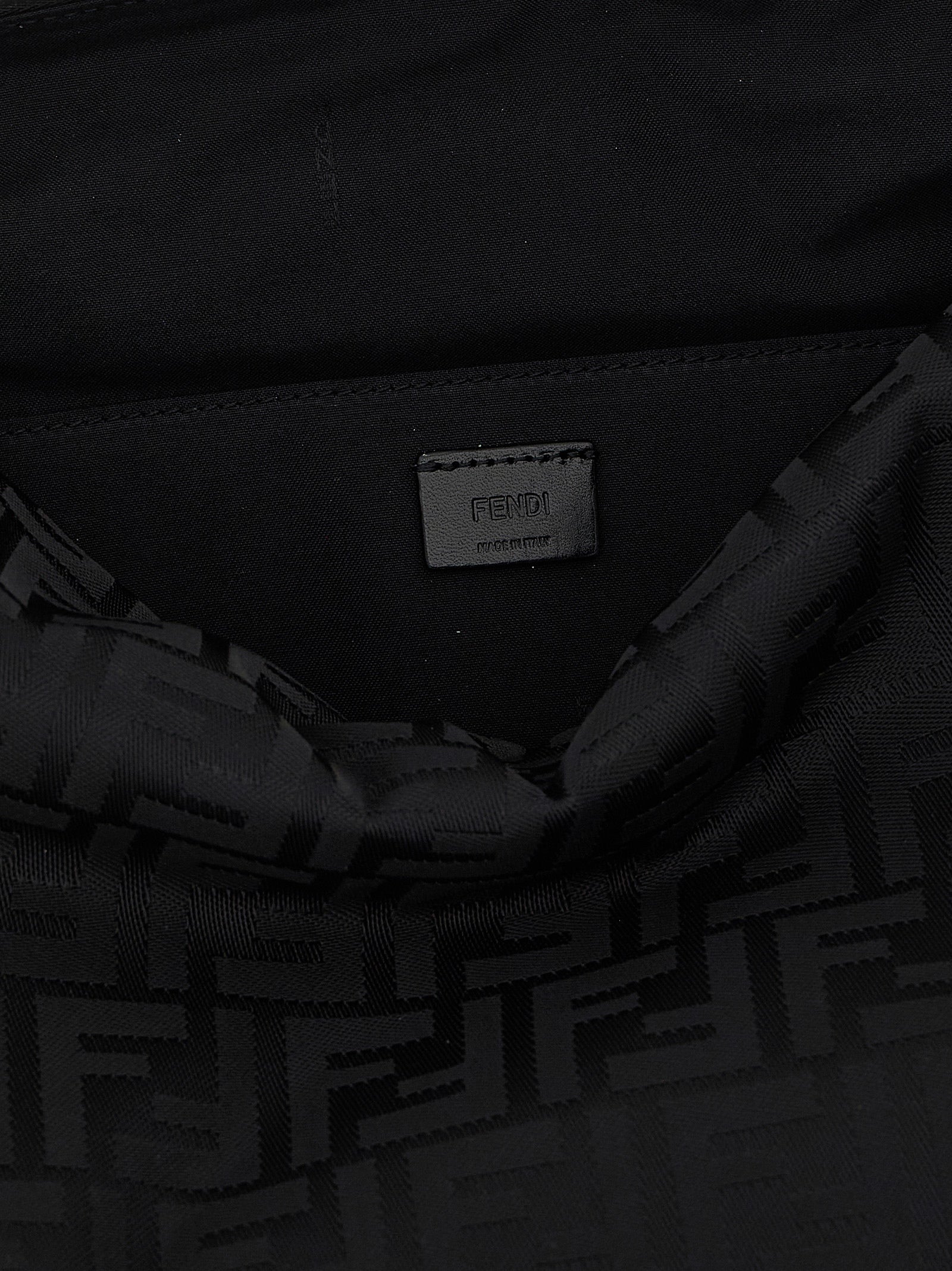 Black Polyamide Shoulder Bag