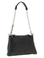 Black Calfskin Shoulder Bag