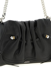 Black Calfskin Shoulder Bag