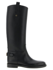 Burberry Black Calfskin Over The Knee