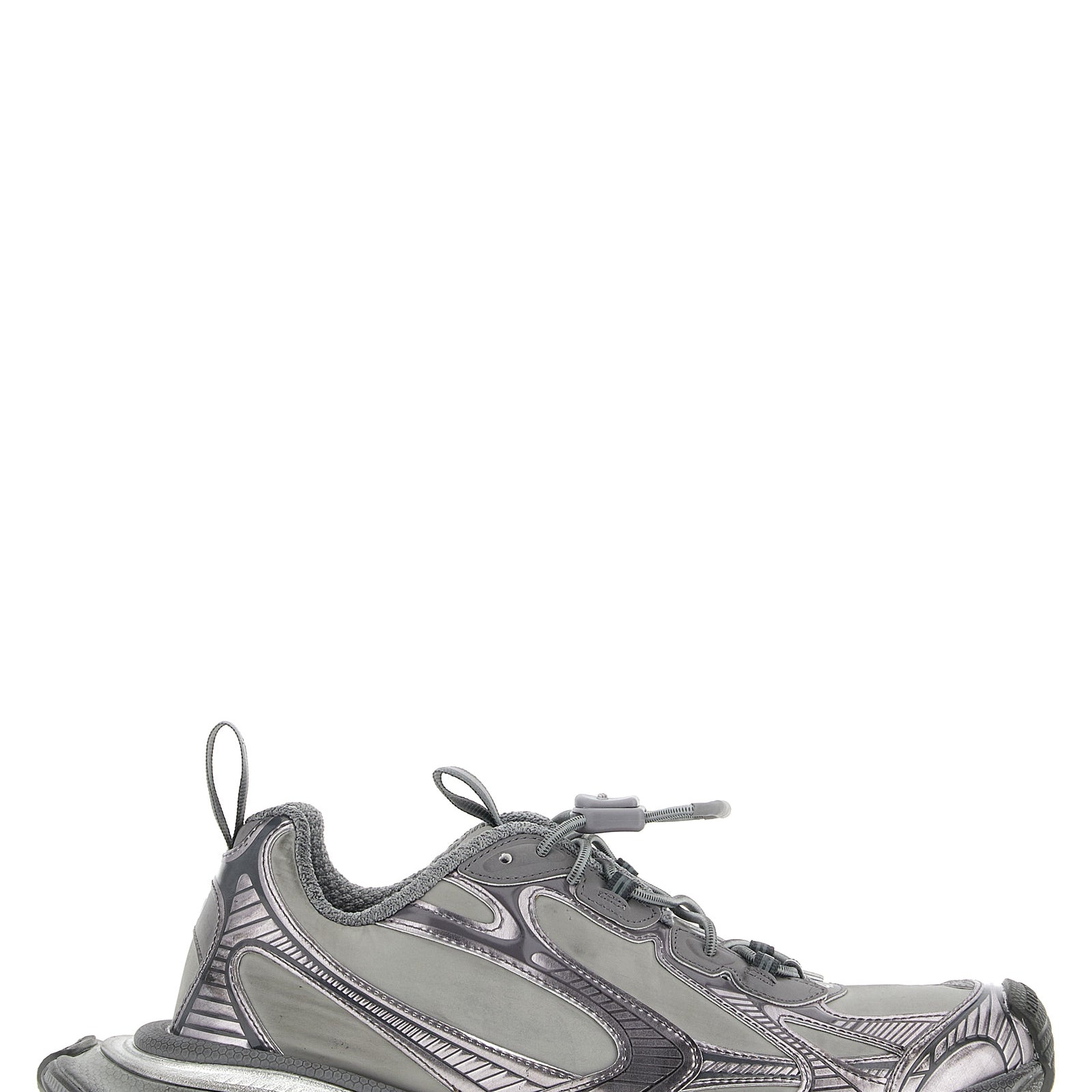 Balenciaga Gray Polyester Athletic Sneakers Balenciaga