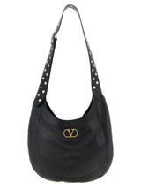 Black Lamb Leather Shoulder Bag