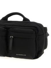Black Polyamide Crossbody Bag