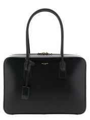 Black Calfskin Shoulder Bag