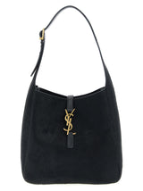 Black Calfskin Shoulder Bag