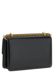 Black Calfskin Shoulder Bag