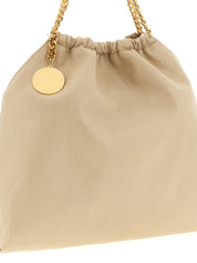 Beige Polyester Shoulder Bag