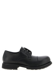 Balenciaga Black Bull Skin Slip-On Loafers