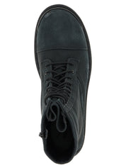 Balenciaga Black Cotton Chelsea Boots