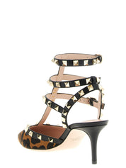 Valentino Garavani Multicolor Calfskin Mid Heel Pumps
