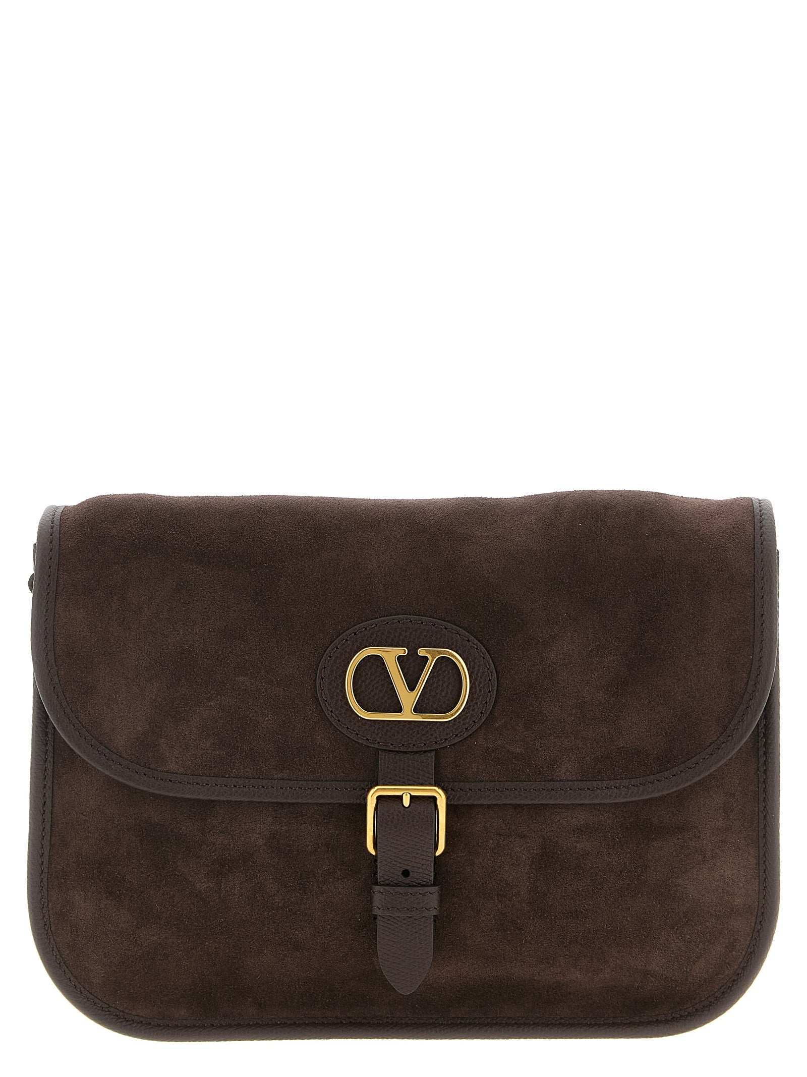 Valentino Garavani Brown Cowhide Crossbody Bag