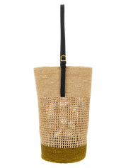 Beige Sisal Shoulder Bag