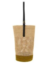 Beige Sisal Shoulder Bag