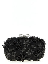 Black Polyester Clutch Bag