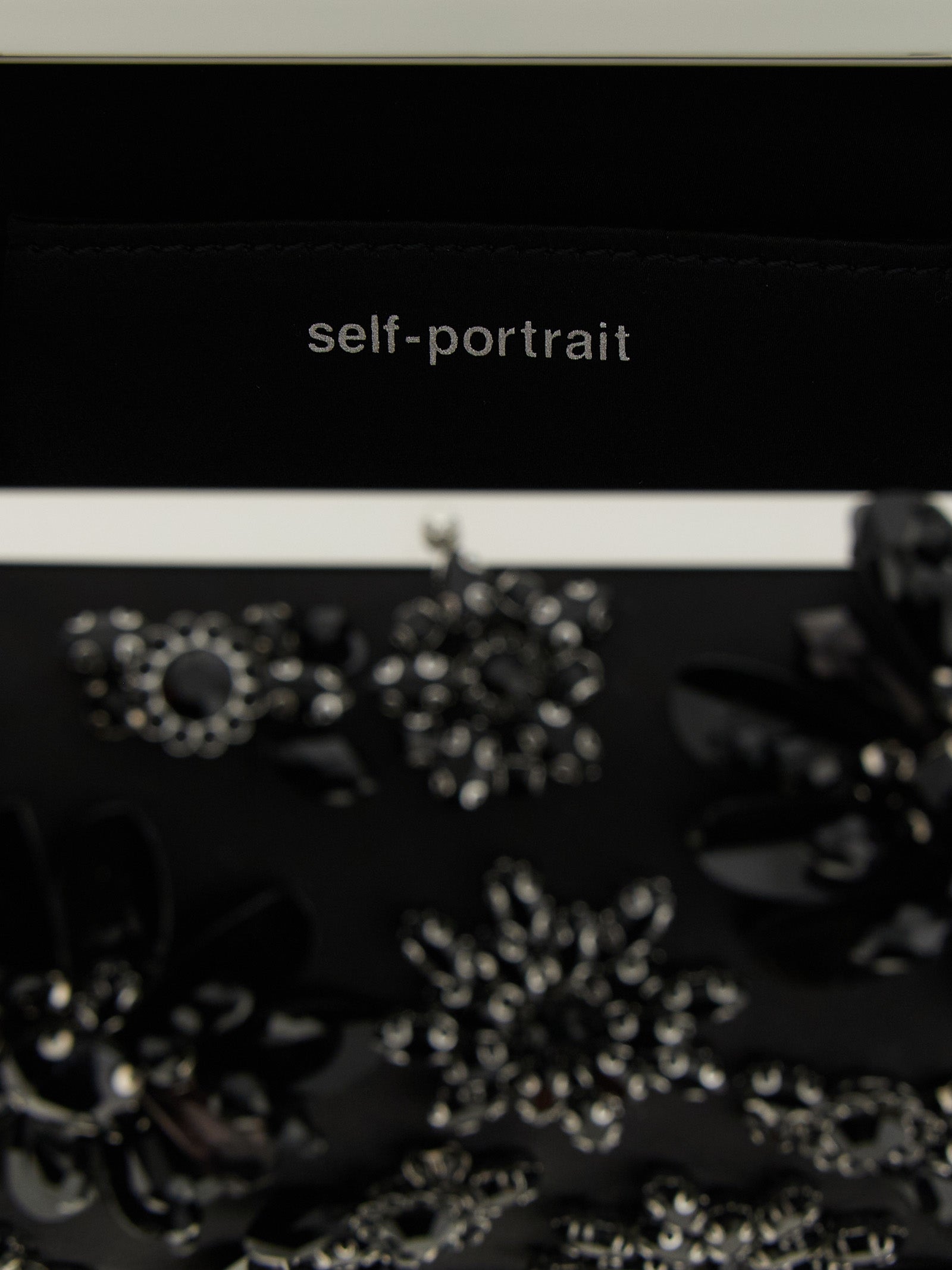 Black Polyester Clutch Bag