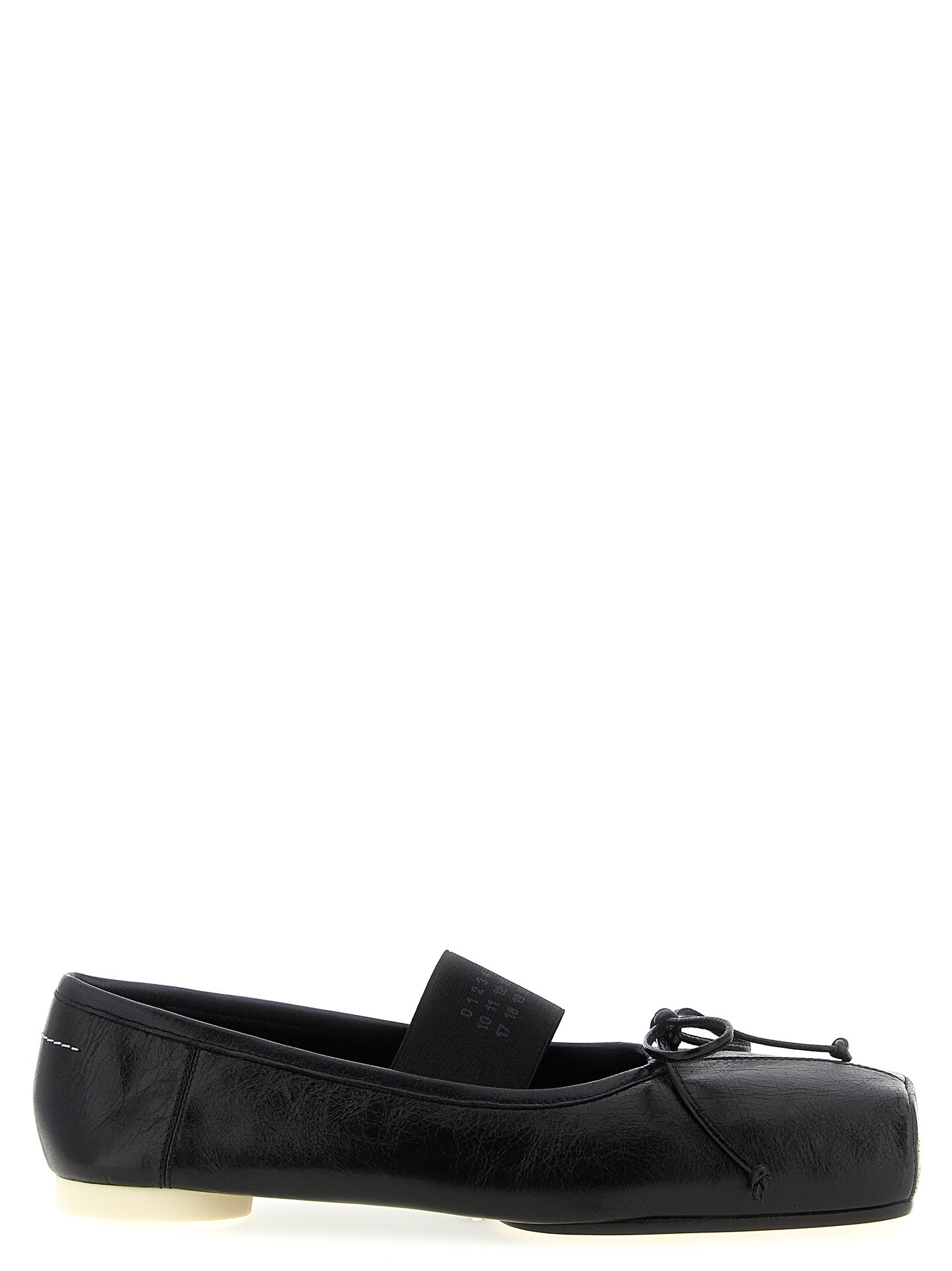 Black Calfskin Ballet Flats