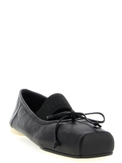 Black Calfskin Ballet Flats
