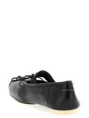 Black Calfskin Ballet Flats