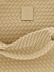 Beige Neoprene Tote Bag