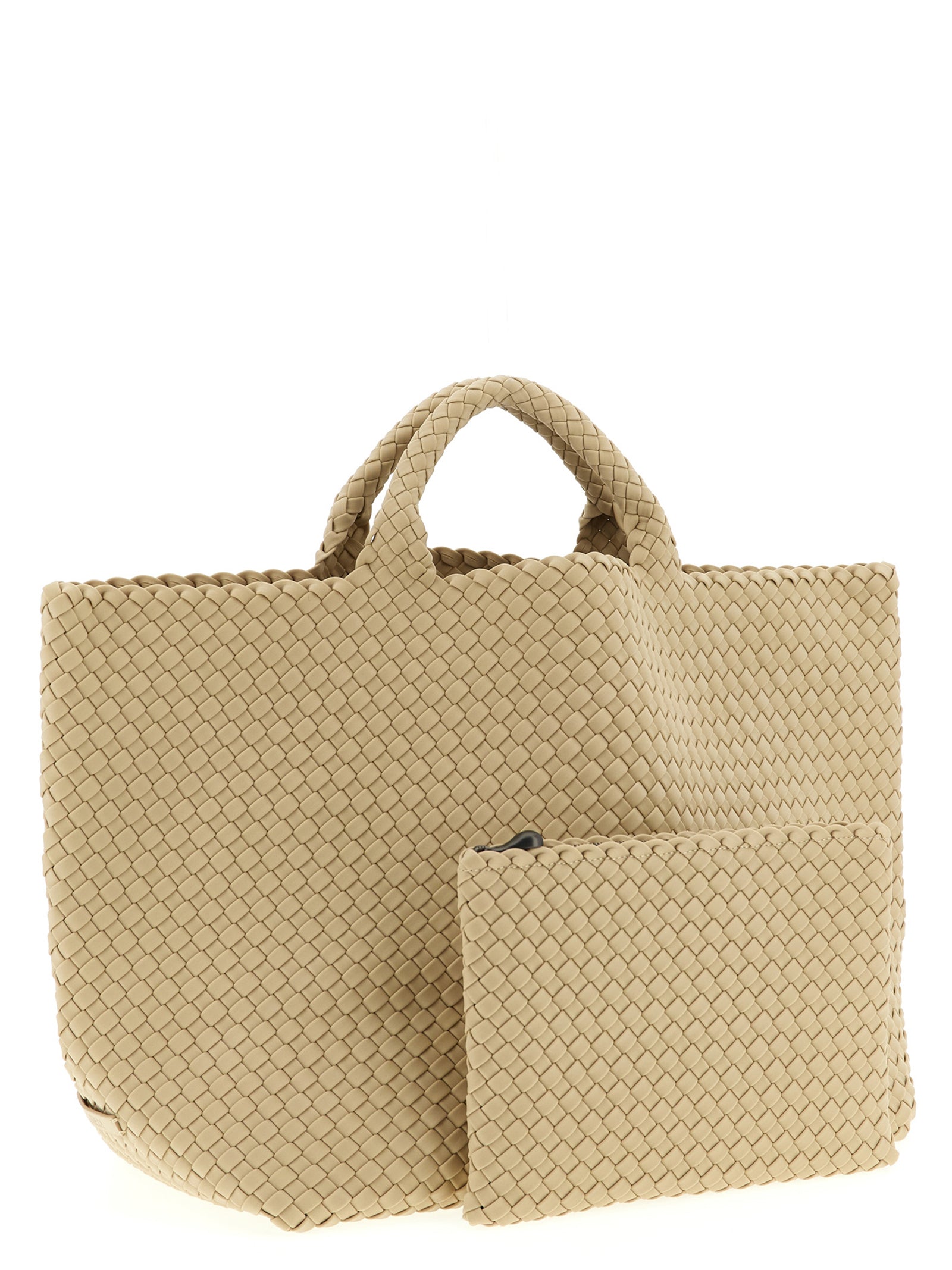 Beige Neoprene Tote Bag