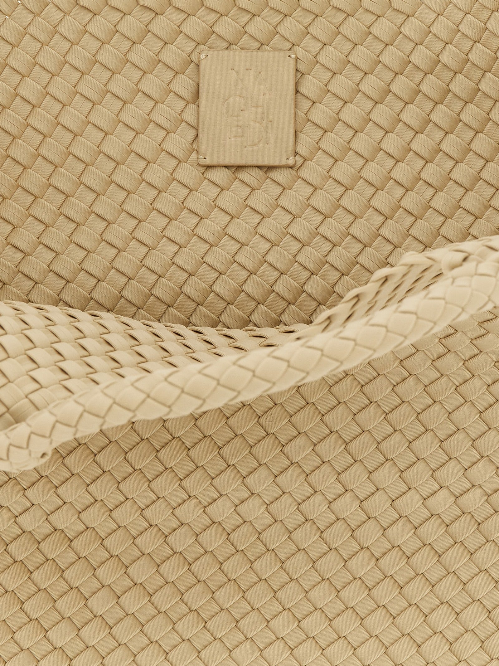 Beige Neoprene Tote Bag