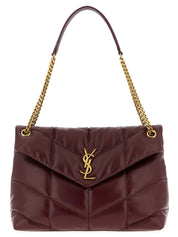 Bordeaux Calfskin Shoulder Bag