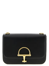 Black Calfskin Shoulder Bag