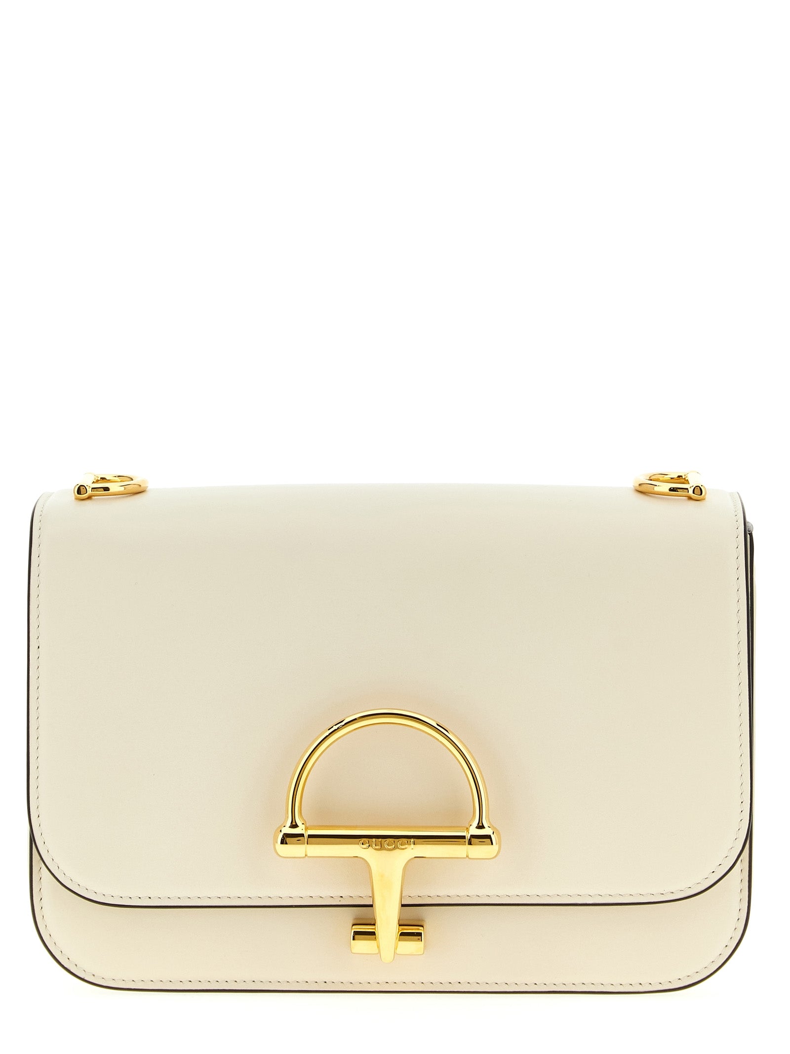 White Calfskin Shoulder Bag