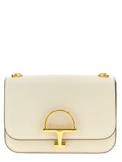 White Calfskin Shoulder Bag