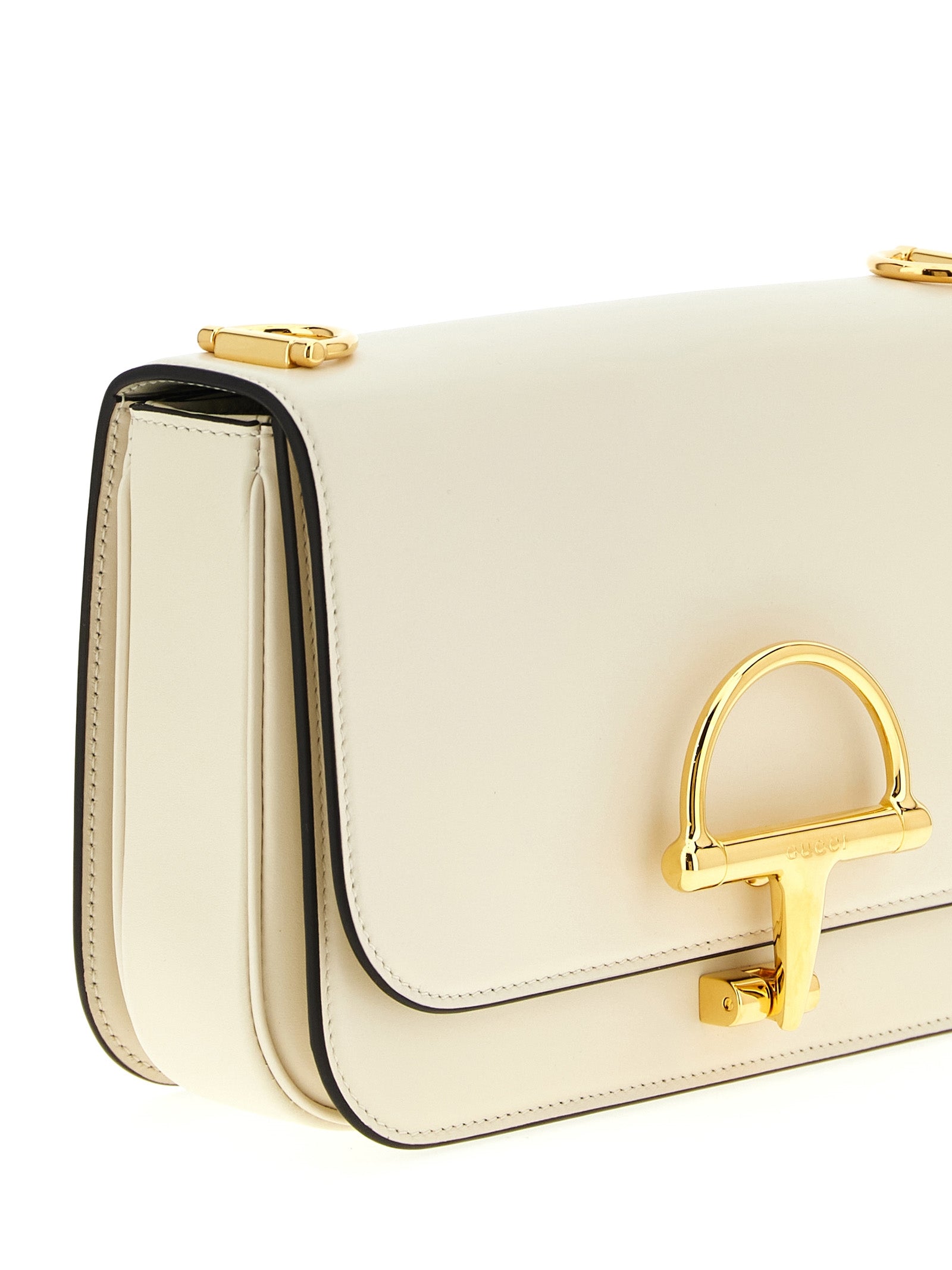 White Calfskin Shoulder Bag