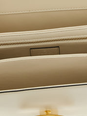 White Calfskin Shoulder Bag