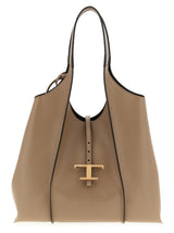 Tod's Beige Calfskin Tote Bag