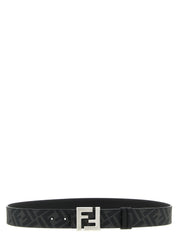 Fendi Black Calfskin Regular Belt