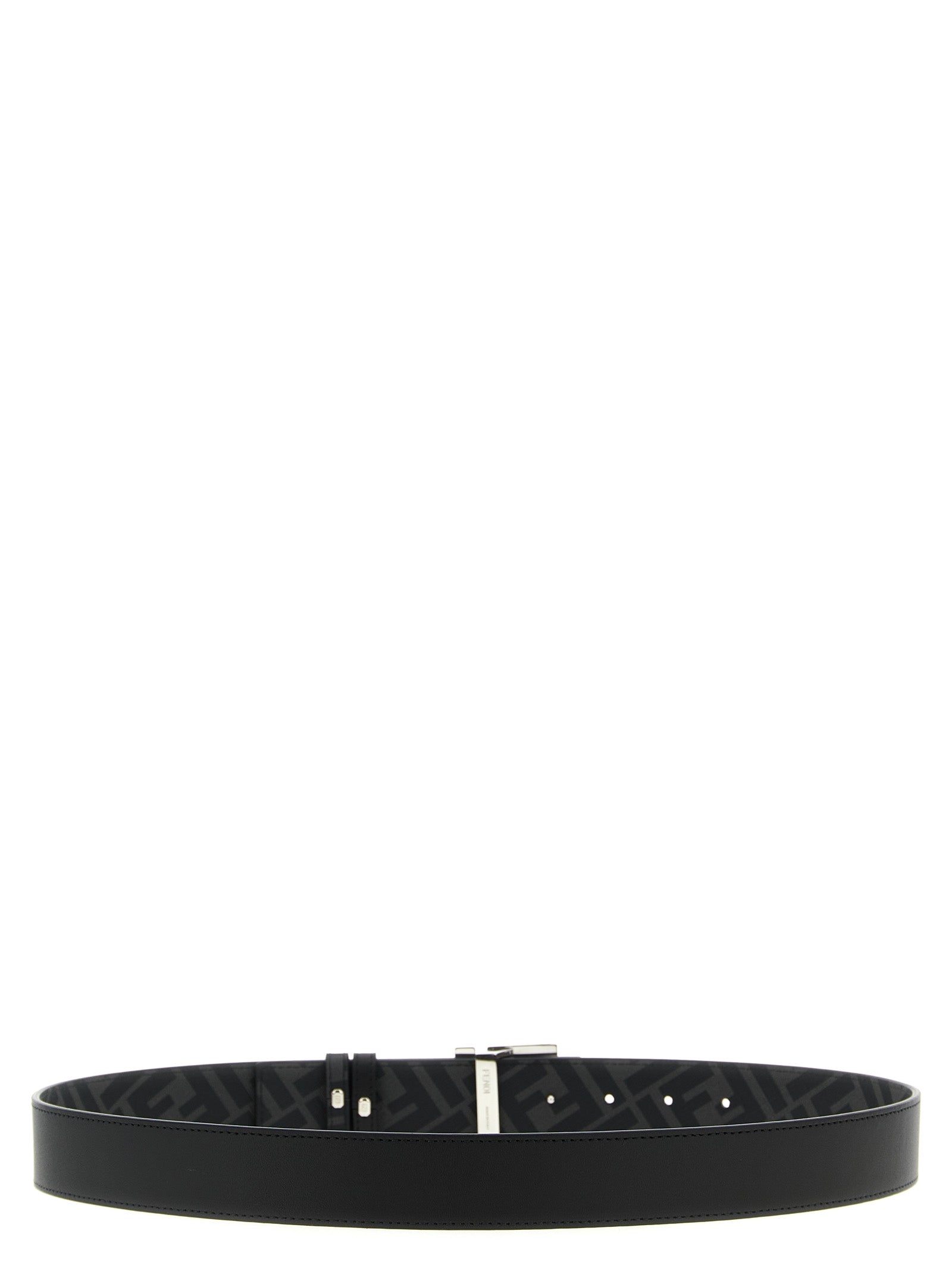 Fendi Black Calfskin Regular Belt