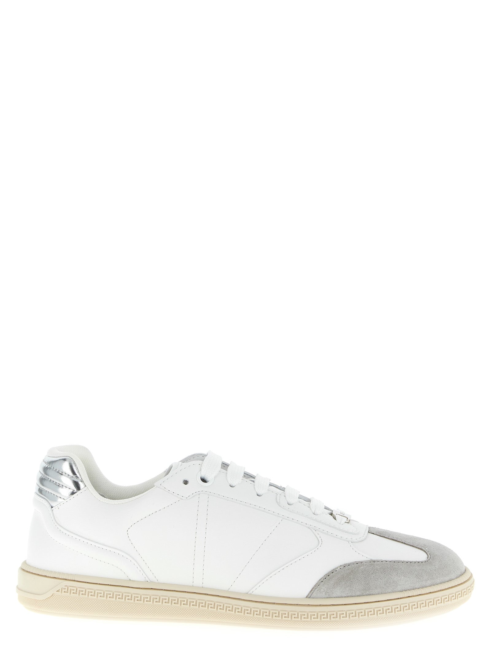 White Calfskin Low Top Sneakers