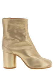 Gold Cashmere Ankle Boots