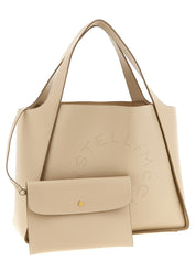 Beige Polyamide Tote Bag
