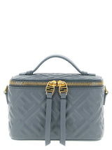 Fendi Blue Lamb Leather Handbag