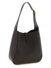 Brown Calfskin Shoulder Bag