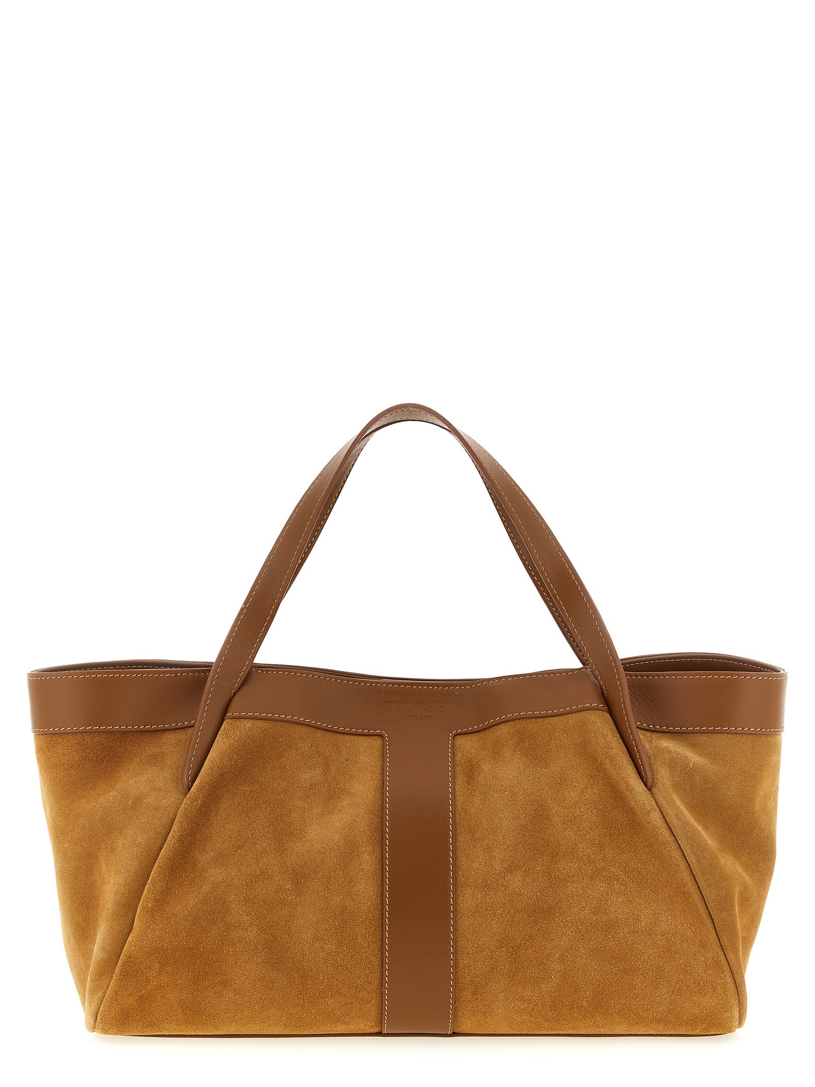 Brown Polyethylene Shoulder Bag