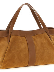 Brown Polyethylene Shoulder Bag