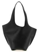 Black Calfskin Shoulder Bag