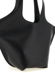 Black Calfskin Shoulder Bag