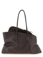 Brown Calfskin Shoulder Bag