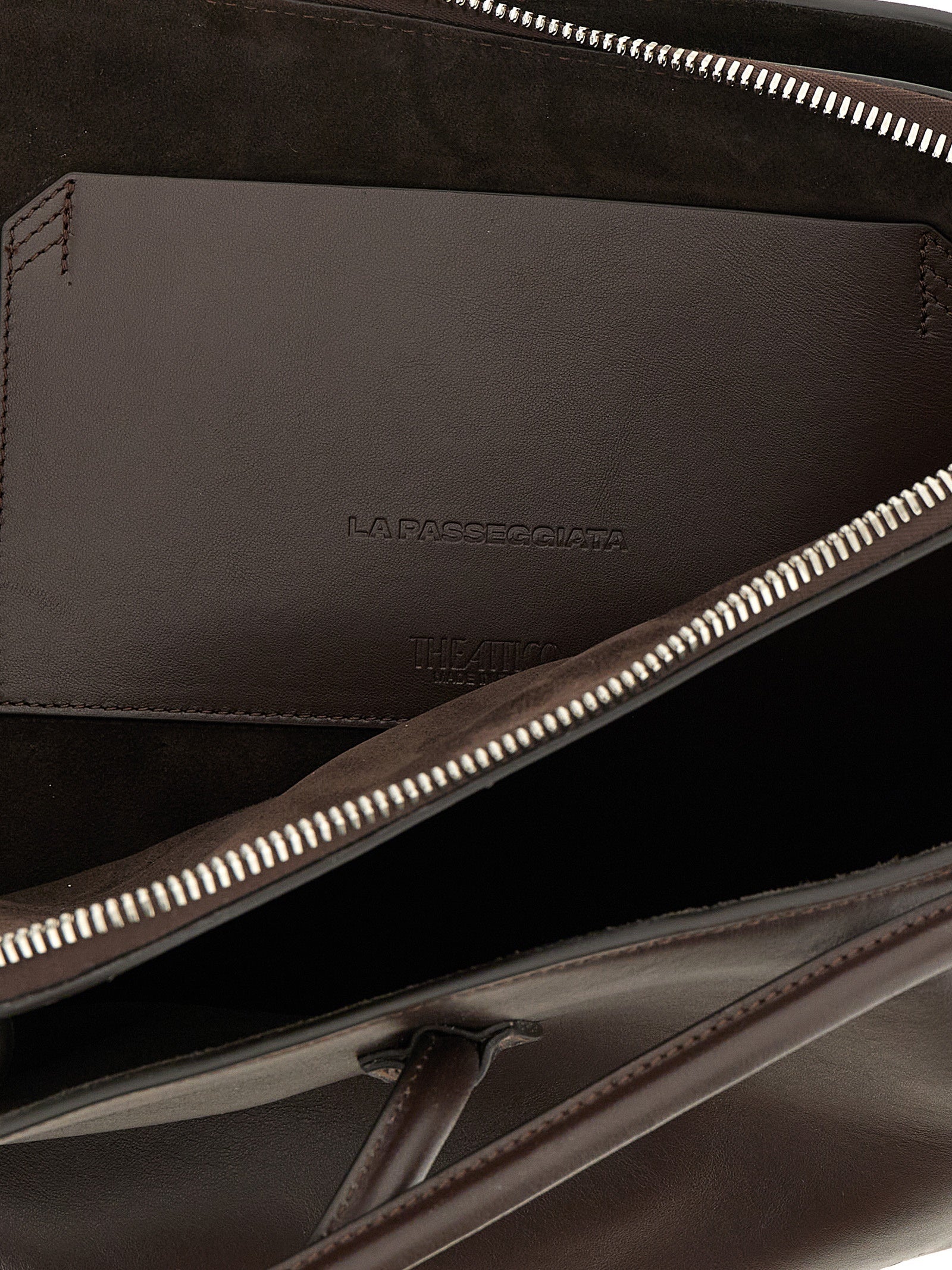 Brown Calfskin Shoulder Bag
