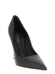 Black Calfskin High Heel Pumps
