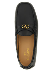 Black Calfskin Slip-On Loafers