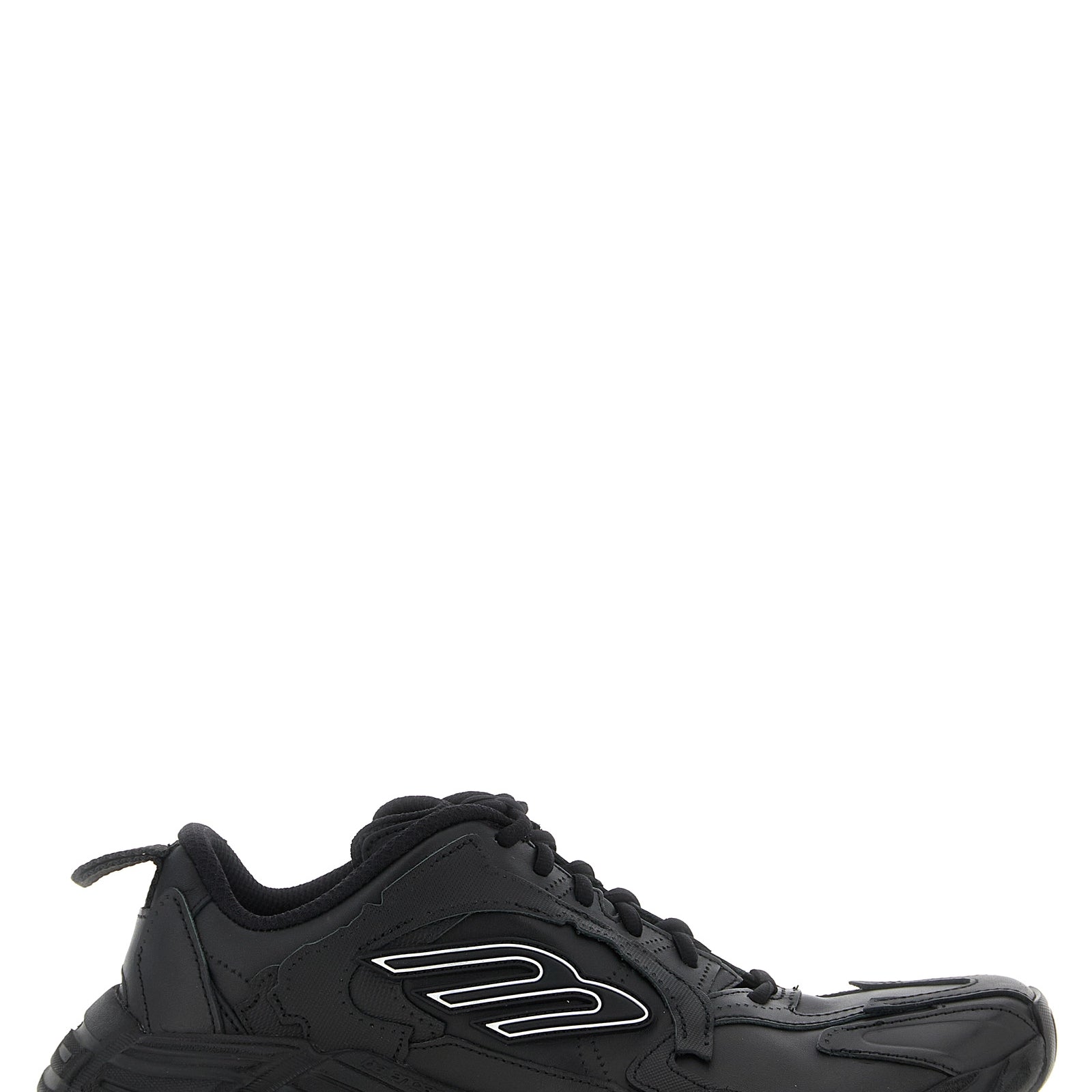 Balenciaga Black Calfskin Athletic Sneakers Balenciaga