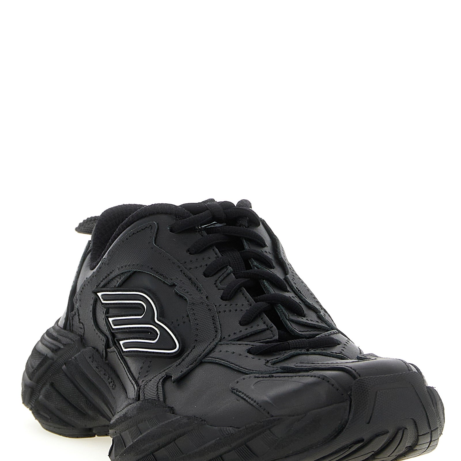 Balenciaga Black Calfskin Athletic Sneakers Balenciaga