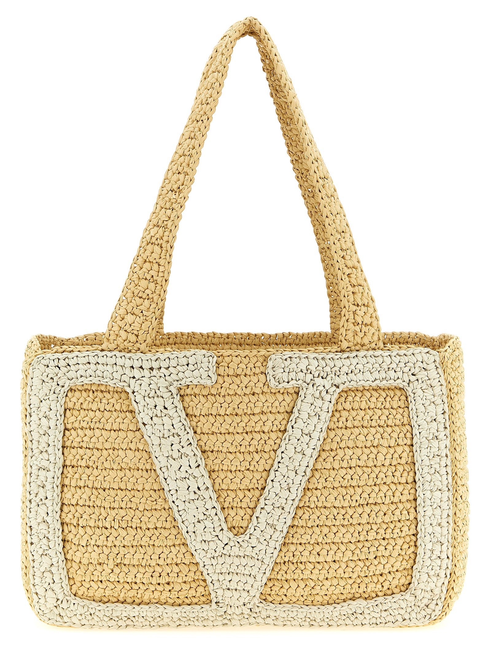 White Viscose Tote Bag